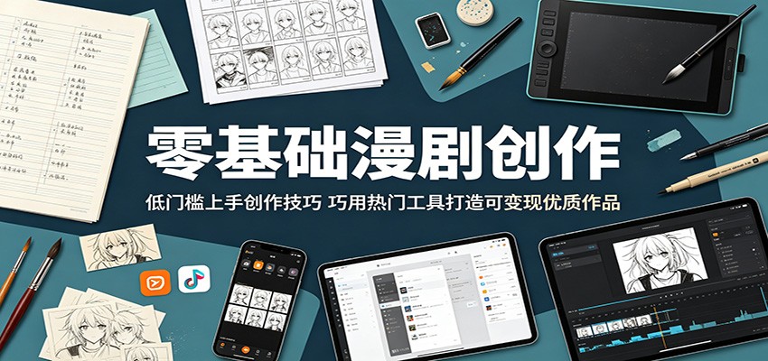 图片[1]|零基础漫剧创作：低门槛上手创作技巧，巧用热门工具打造可变现优质作品|网赚金库 | 网创项目|副业兼职|轻创业|