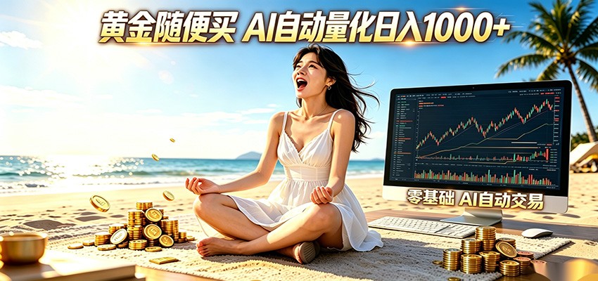 图片[1]|黄金随便买？AI自动外汇量化交易 在家当皇帝 日入1000+|网赚金库 | 网创项目|副业兼职|轻创业|